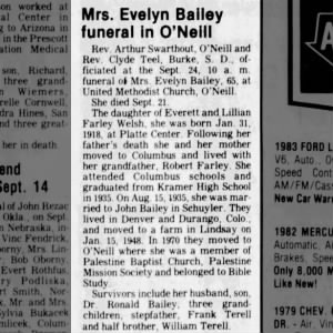 Evelyn June Bailey