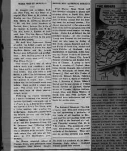 kucera george & eileen jacobson 1942 wedding annouce The Brainard Clipper, NE 19 February 1942, pg 1